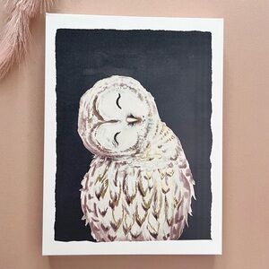 Whimsy Canvas Owl Art Print